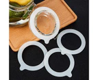 8 Pieces Silicone Jar Gaskets Replacement Silicone Seals Airtight Silicone Gasket Sealing Rings for Regular Mouth Canning Jar, 9.5cm (White)