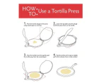 Chef's Secret 20cm Cast Iron Tortilla Press (aluminium)