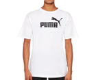 Puma Women's Essential Logo Boyfriend Crewneck Tee / T-Shirt / Tshirt - Puma White