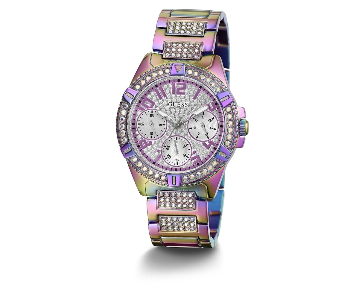 guess lady frontier watch pink