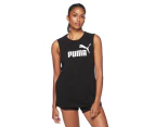 Puma Women's Essentials Logo Cut Off Tank - Puma Black
