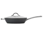 Stanley Rogers 30cm Hard Armour Deep Frypan w/ Glass Lid