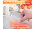 10-Piece Reusable Sealable Silicone Pouches Food Storage Bags
