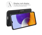 Samsung Galaxy A22 5G (6.6"/SM-A226) FLEXII GRAVITY Card Folio Case - Black