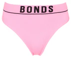 Bonds Women's Retro Rib Gee G-String Briefs - Scuba Pink