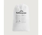 Kathmandu Comet Water Repellent Mummy Sleeping Down Puffer Bag v2  Unisex  Sleeping Bag - Silver Grey/Dark Spruce