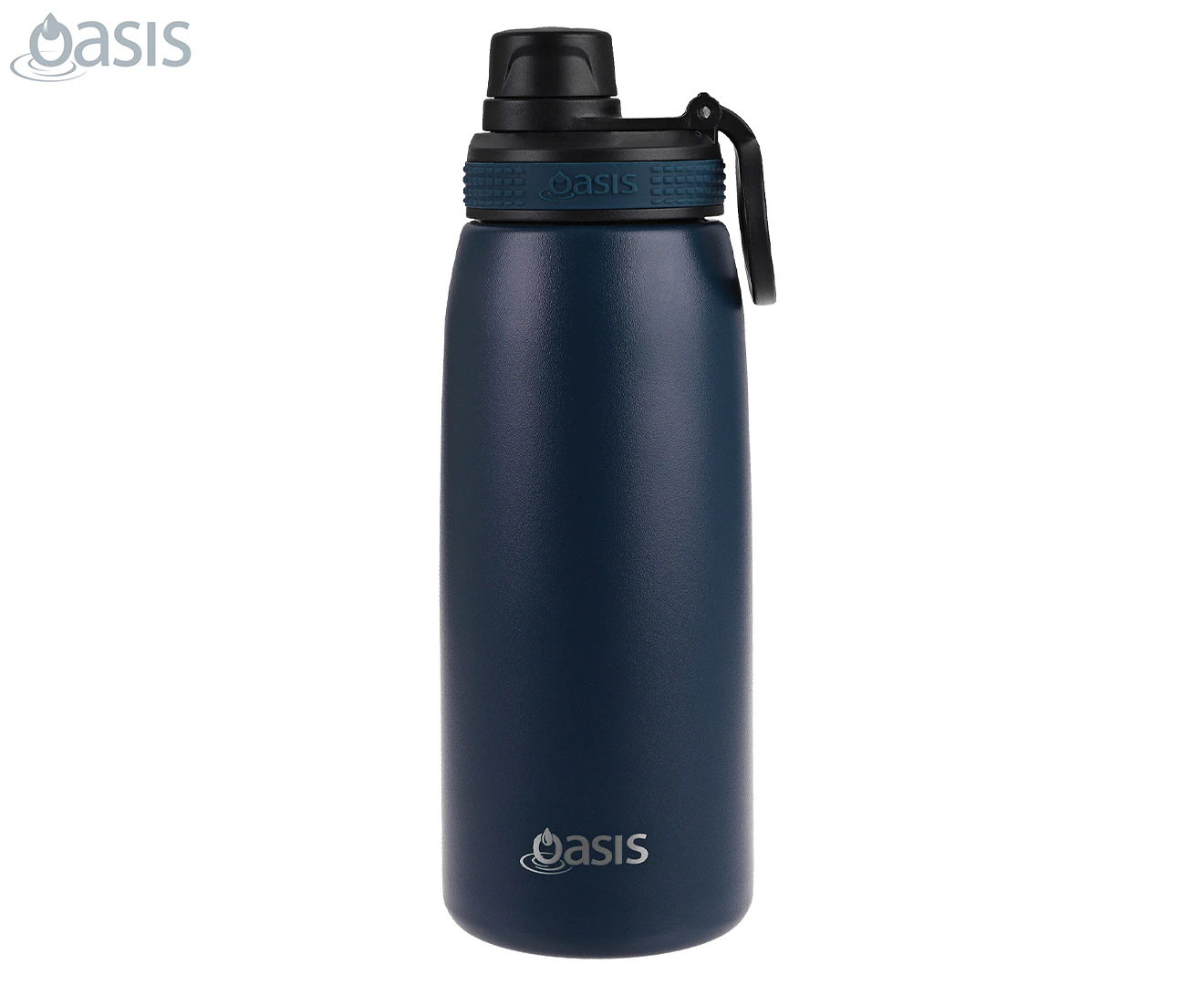 Oasis 780mL Double Walled Insulated Sports Bottle w/ Screw Cap - Navy