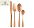 Daniel Brighton 16-Piece 18/0 Stainless Steel Cutlery Set - Matte Rose Gold 1