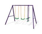 Kahuna Kids 4-Seater Swing Set Purple Green