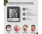 ThermoPro TP49 2 Pieces Digital Hygrometer Indoor Thermometer Humidity Metre Room Thermometer with Temperature and Humidity Monitor Mini Hygrometer Thermom