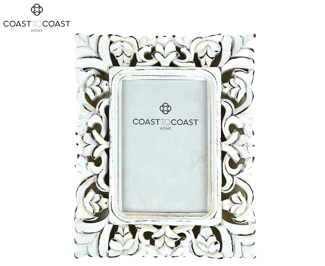 Coast to Coast Home 19x24cm Jasmine Rectangular Photo Frame - Whitewash