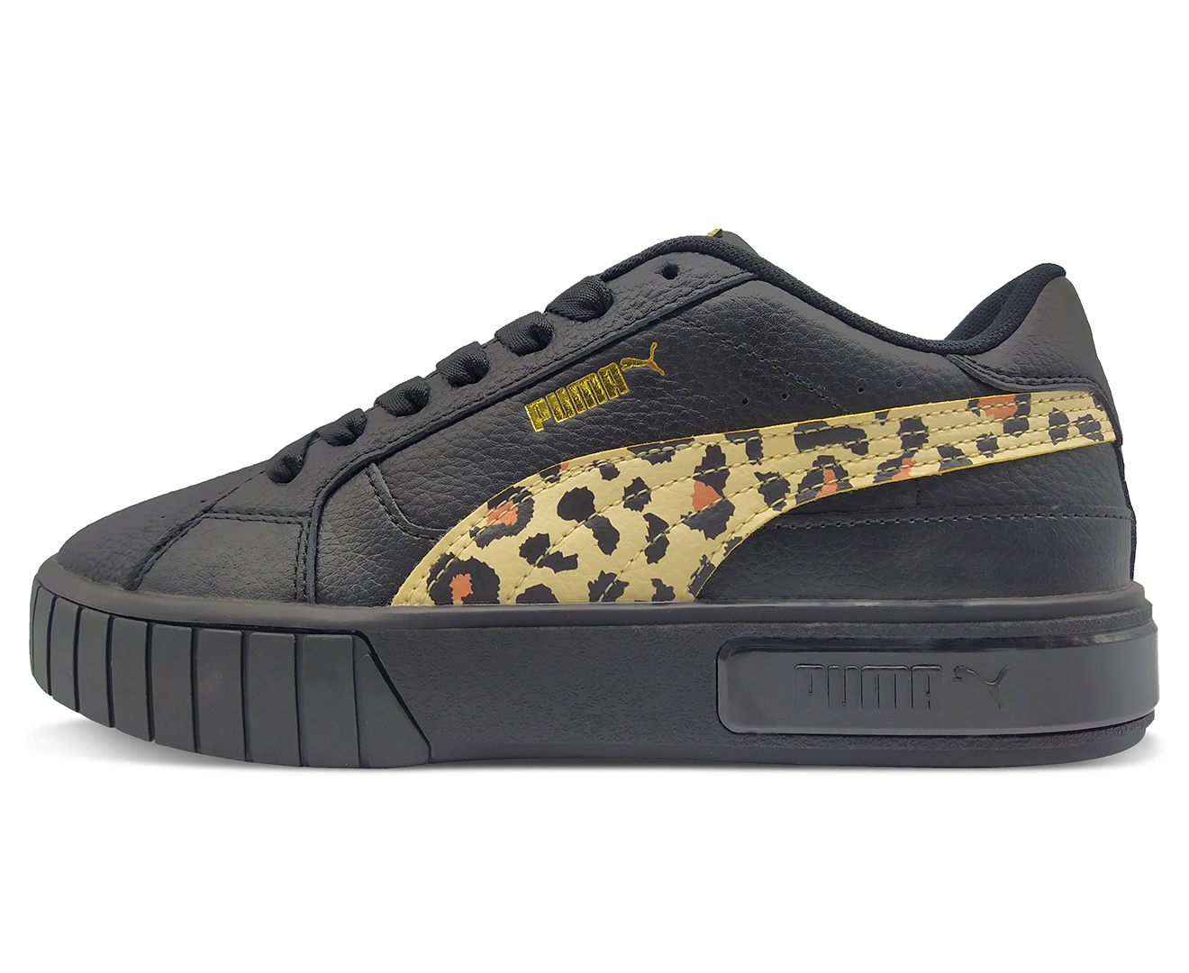 Puma leopard cheap print trainers