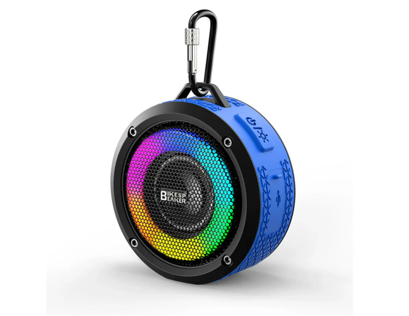 Portable Bluetooth Speaker Outdoors Wireless Waterproof Speakers-Blue