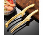 4 Pack Stainless Steel Grill Tongs Korean Japanese BBQ Steak Tongs-Gold