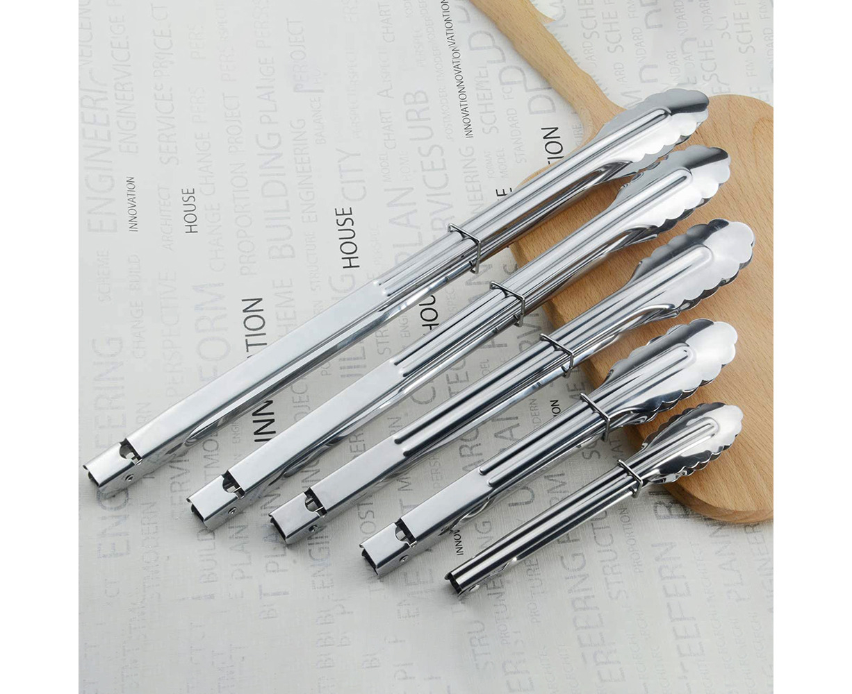 Grill tongs Kitchen pliers Meat pliers Serving pliers Food Clip BBQ Barbecue tongs 