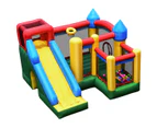 Costway 6-IN-1 Inflatable Kids Jumping Castle Bouncer Play House Indoor Outdoor Trampoline Toy w/Slide, Birthday Xmas Gift(No Blower)