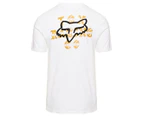 Fox Men's Top Coat Premium Pocket Tee / T-Shirt / Tshirt - Optic White