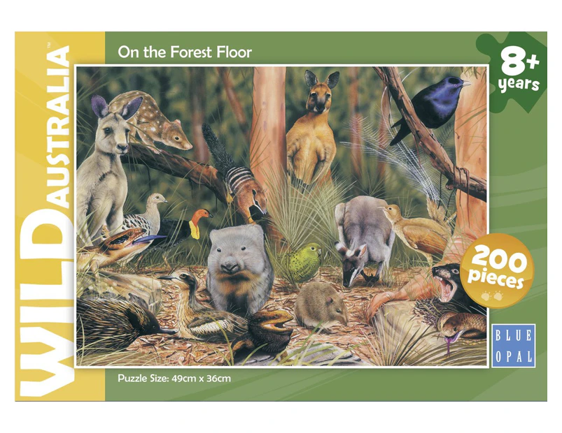 Blue Opal - Wild Australia On The Forest Floor Jigsaw Puzzle 200 Pieces