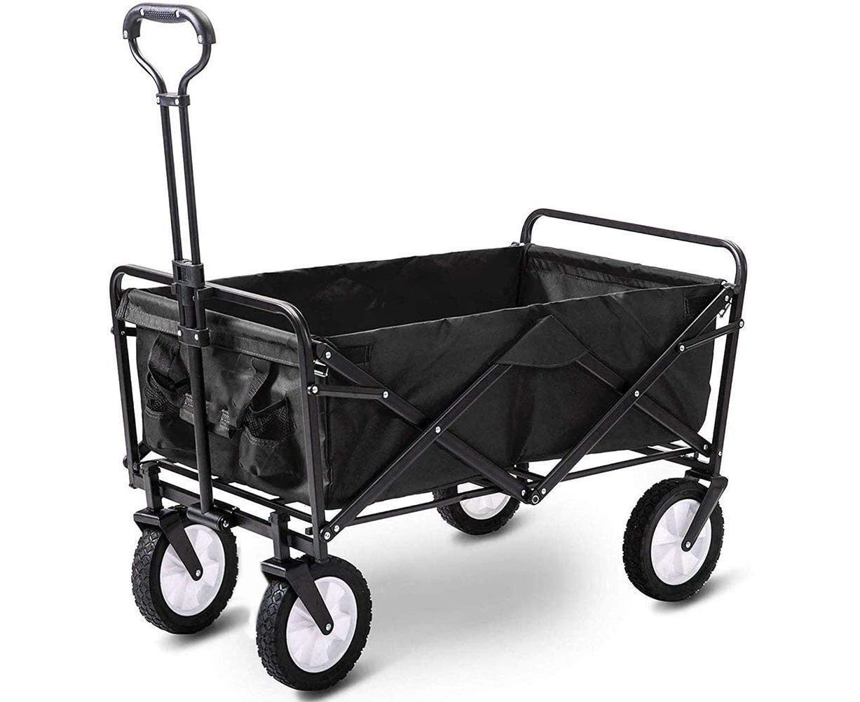 Foldable Collapsible Wagon Cart Garden Beach Outdoor Shopping Trolley Fishing Camping