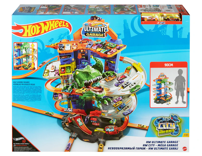 Hot Wheels City Robo T-Rex Ultimate Garage Playset