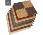 (16 Tiles (1.5sqm), Wood Grain - Gray) - Sorbus Wood Grain Floor Mats Foam Interlocking Mats Each Tile 1cm Thick Flooring Wood Mat Tiles - Home Office Play