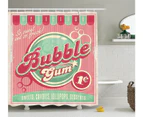 (180cm  W By 190cm  L, Multi 5) - Ambesonne 1950s Decor Collection, Bubble Gum Chewing Delicious Candy Lollipop Sweet Sugar Advertise Poster Style, Polyest