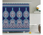 (180cm  W By 180cm  L, Multi 8) - Moroccan Shower Curtain by Ambesonne, Bohemian Style Old Middle Eastern Turkish Figures Mystical Ornamental Image Print,