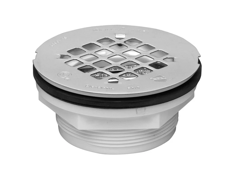 (5.1cm ) - Oatey 42099 101 PNC PVC NO-CALK Shower Drain with Stainless Steel Strainer, 5.1cm