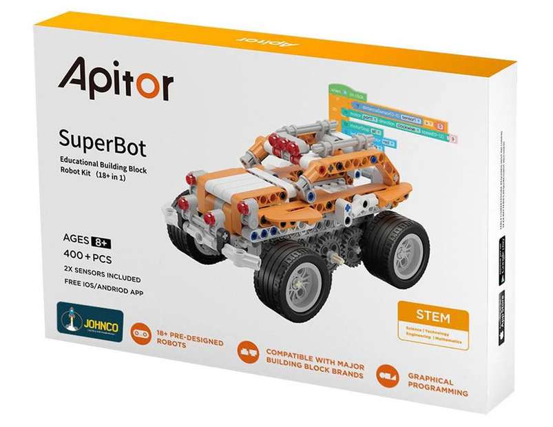 Johnco Apitor SuperBot 18-in-1 Educational Building Block Robot Kit