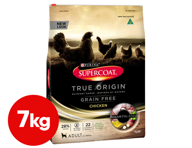 Purina Supercoat True Origin Grain Free Dog Food Chicken 7kg