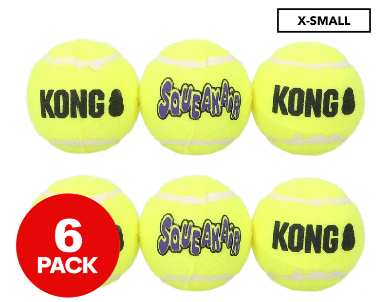 2 x X-Small Squeaky Dog Balls 3pk