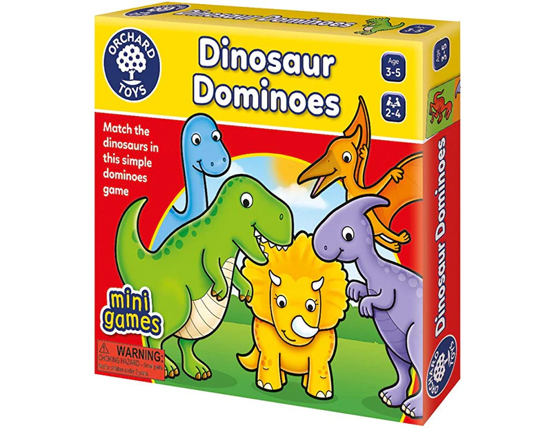 (Dinosaur Dominoes) - Orchard Toys Dinosaur Dominoes Mini Game