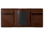 Fossil Easton RFID Trifold Wallet - Brown/Multi