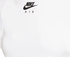 Nike Sportswear Women's Air Short Sleeve Crop Top - White/Black
