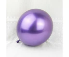 Purple 50x Thick Chrome Metallic Balloon 30cm