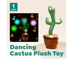 Dancing Cactus Plush Toy With Song Funny Gift AU
