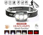 6 LIGHT MODES LED Head Torch Headlight