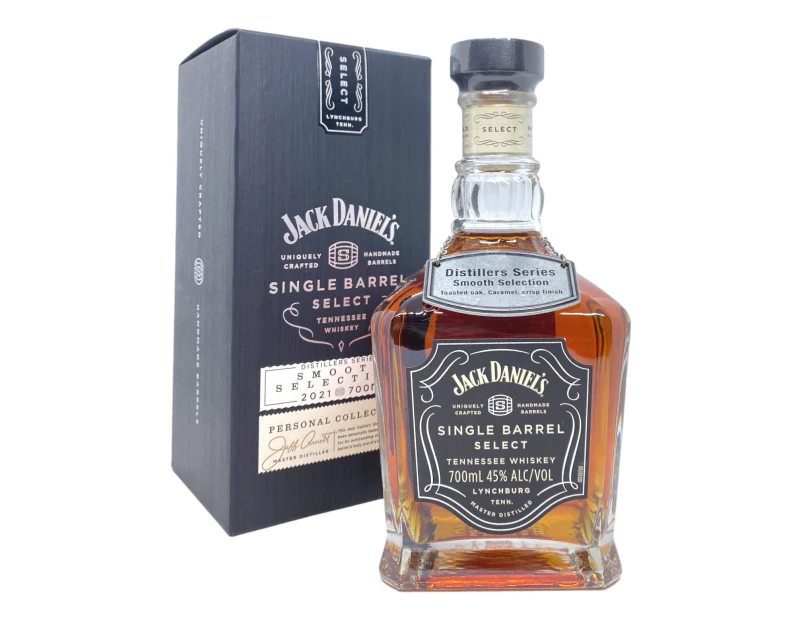 Jack Daniel's Single Barrel Select 700mL @ 45% abv (with Metal Medallion)