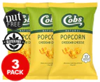 3 x Cobs Natural Popcorn Cheddar Cheese 100g