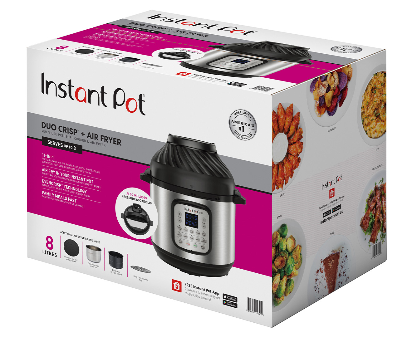 instant pot duo crisp airfryer 8l