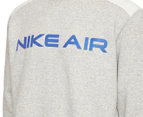 Nike Sportswear Men's Air Fleece Crew - Grey Heather/Summit White