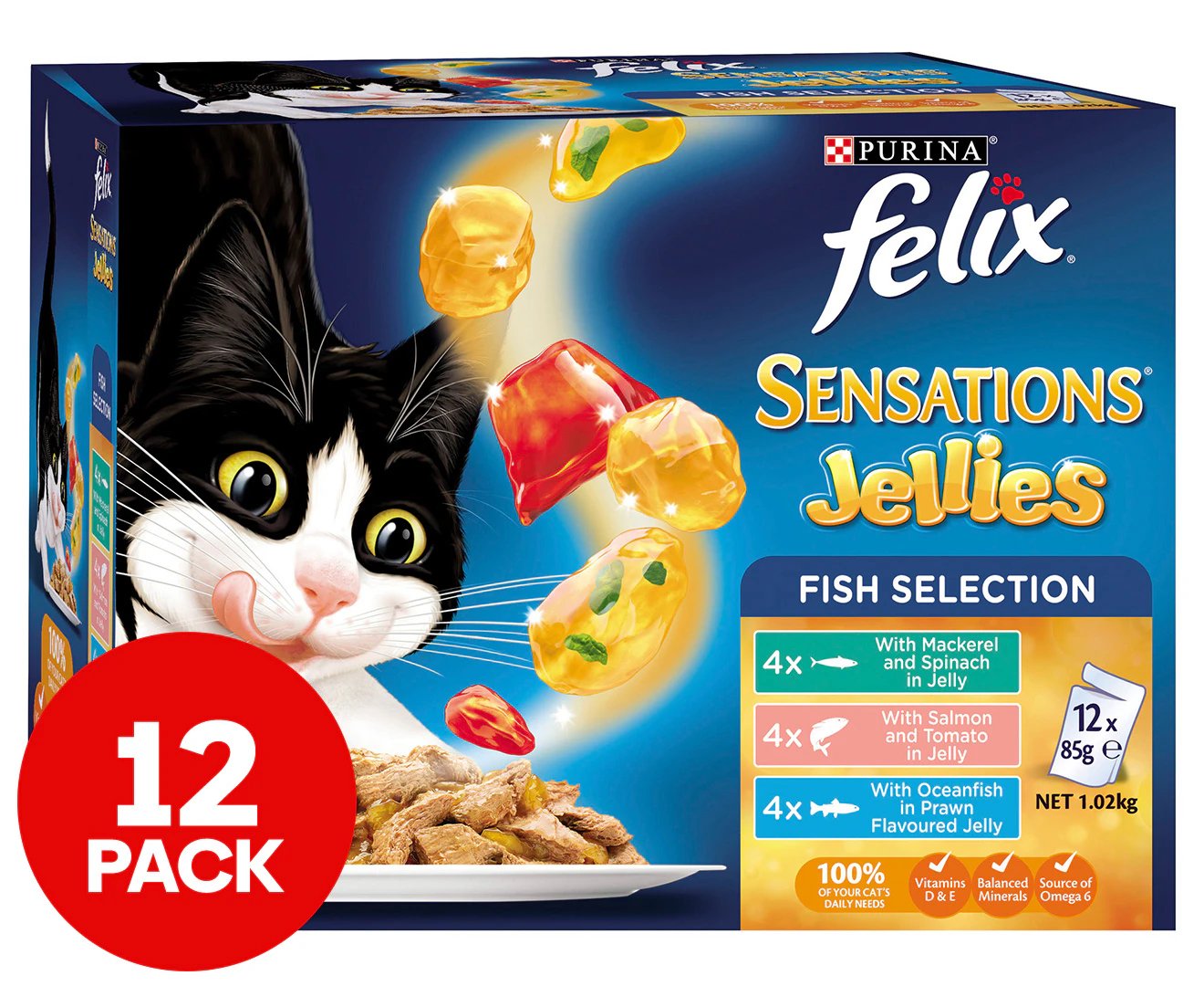 Felix Sensations Fishy Selections 12X85G