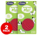 2 x Total Care Entertain Me! Spikey Squeaky Ball - Assorted
