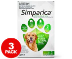 3pk Simparica Flea & Tick Chews For Large Dogs 20.1-40kg