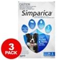 3pk Simparica Flea & Tick Chews For Medium Dogs 10.1-20kg 1