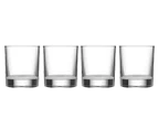 Set of 4 Tempa 370mL Quinn Whiskey Glasses - Clear