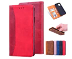 Catzon Leather Phone Case for iPhone 13 Pro Max (HF 21074)-Red