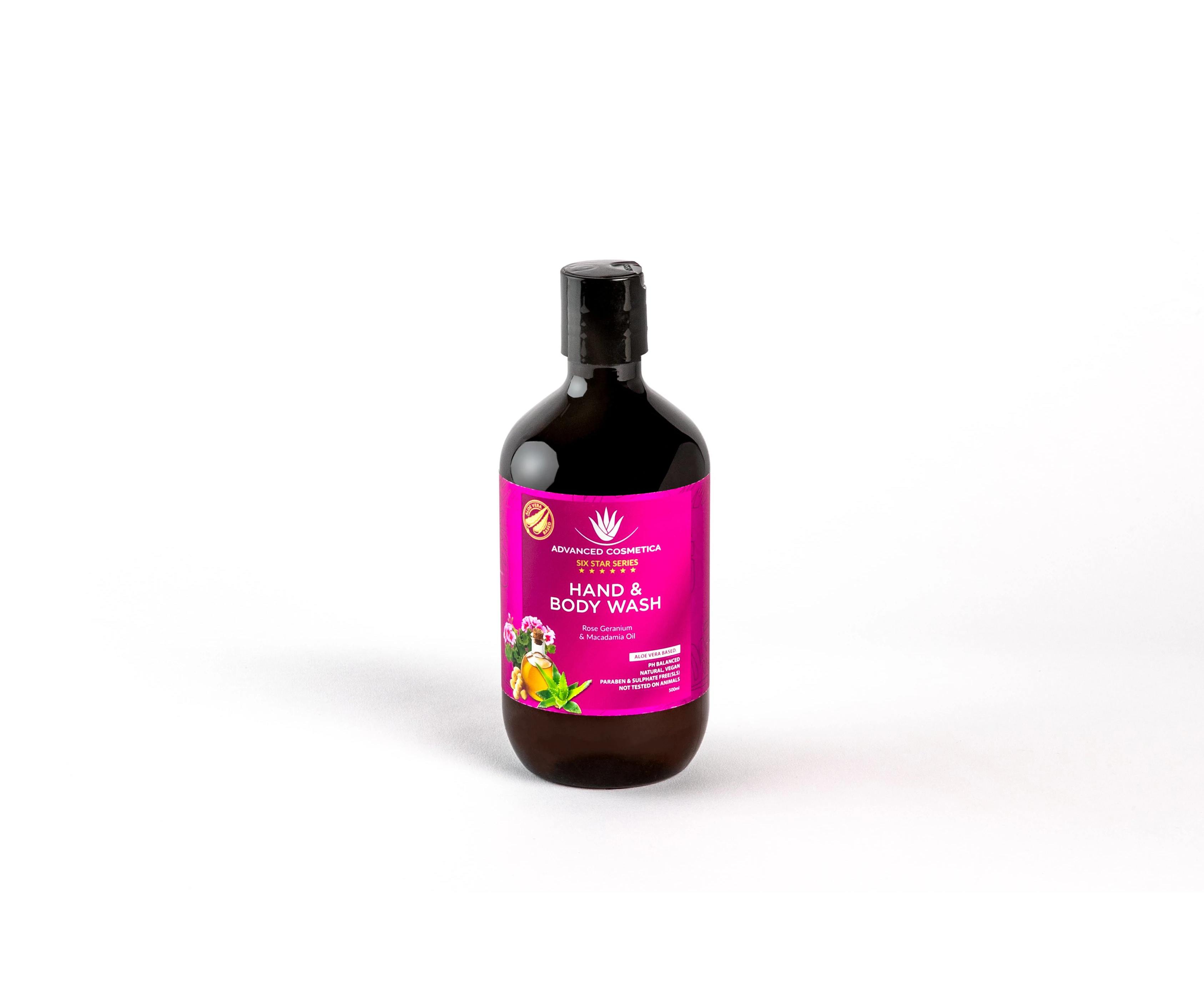 ADVANCED COSMETICA - Six Star Series HAnd & Body Wash - Rose & Macadamia