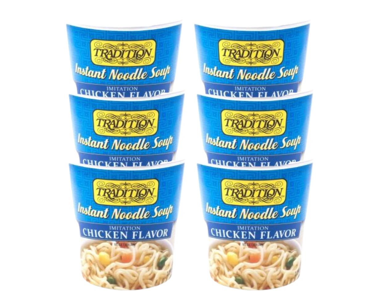 Tradition Chicken Style Instant Noodle Soup Cup 65g x 6