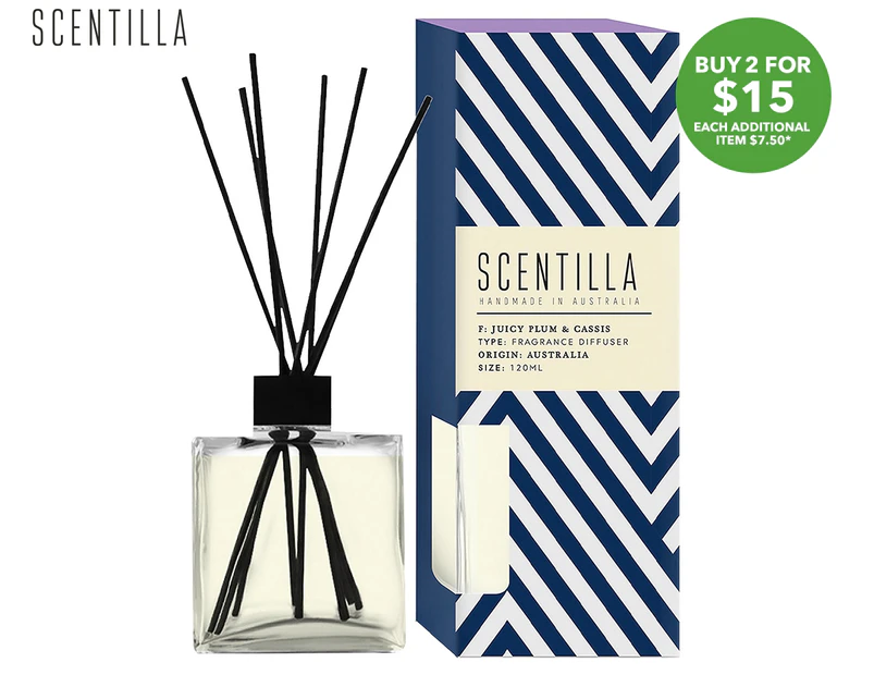 Scentilla Plum & Cassis Fragrance Diffuser 120mL